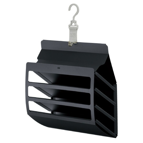 （まとめ買い）さっと出し入れできる壁掛けポケット 書類/カタログ用 ブラック フ-KPL30-2 [x3]