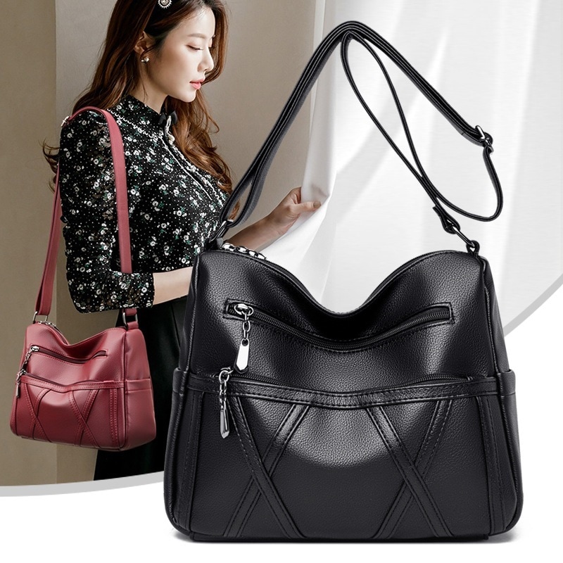 本革 ショルダーバッグ 多层 大容量トートバッグ かたかた掛け 個性的 手提げバッグ トートバッグ レディース