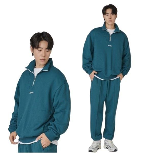 24AW 共用ニット ハーフジップ スウェットシャツ 32YC4650 2C コットンポリエステル混紡素材 デイリー長袖Tシャツ