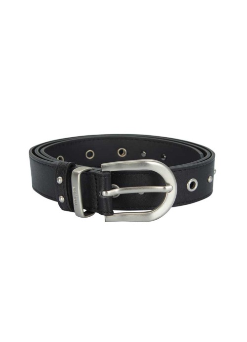 【AS"ON】 TWINS EYELET BELT / BLACK 正規品
