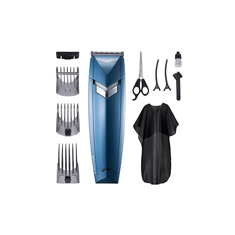 Beautiplove 電動バリカン ヘアカッター 散髪 子供 家庭用 業務用 むだげ処理 セルフカット カミソリ USB充電 コードレス 低騒音 ウォータープルーフ 自動研磨システム 60分連続使用