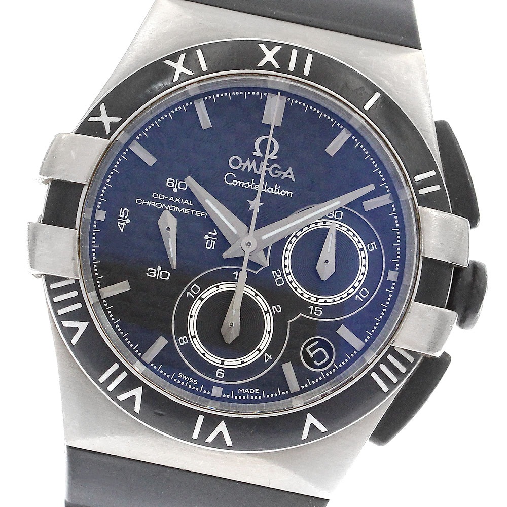 オメガ OMEGA 121.92.35.50.01.001 コンステレーション ダブルイーグル クロノグラフ 自動巻き レディース 保証書付き_899546【中古】 158,500円