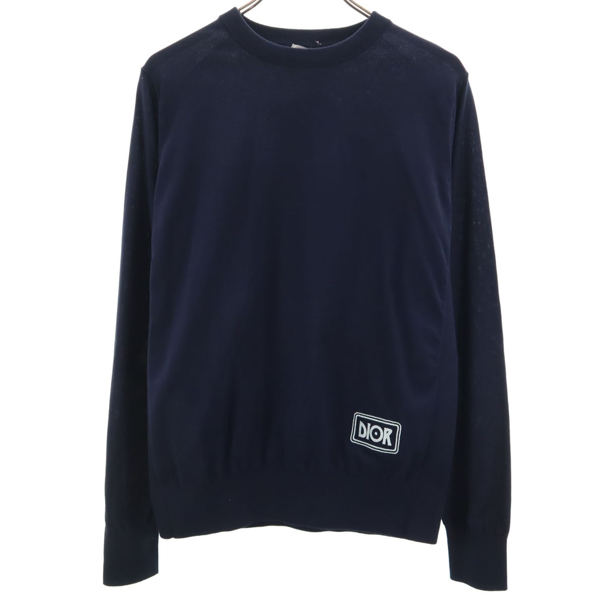 ジャック・ケルアック コラボ イタリア製 バックプリント Visions of Cody 長袖 Tシャツ S ネイビー ロンT 293M651AT442 メンズ 古着