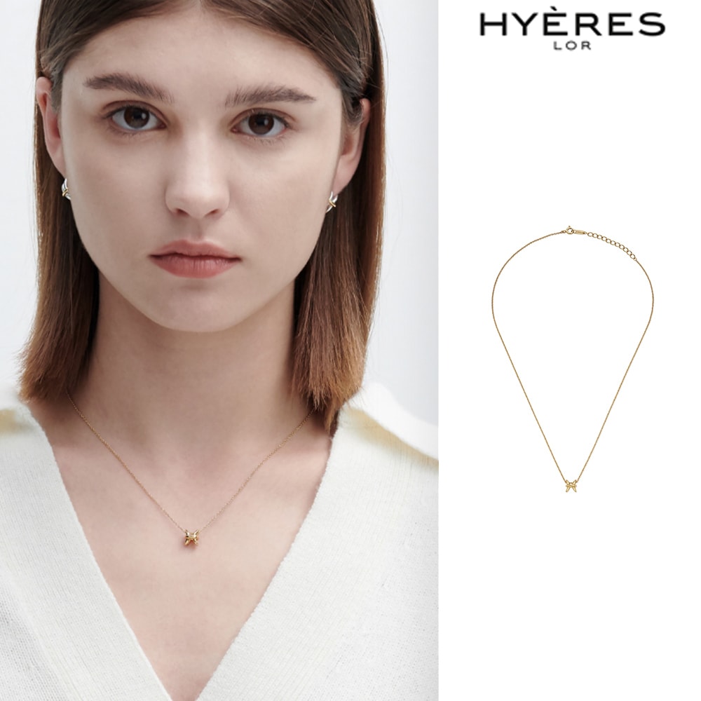 [HYERES LOR] Aceh Silver (Y) Loop Necklace