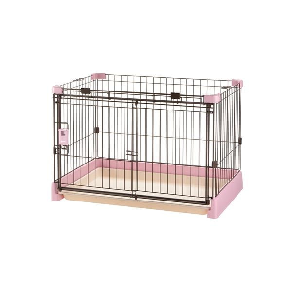 もっとお掃除簡単ペットサークル 90-60 ライトピンク ペット用品