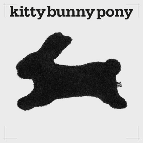 kittybunnypony ハッピーバニー ブラック フラッシュクッション