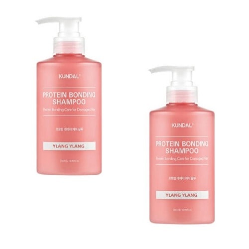 プロテインダメージケアプロテインシャンプーイランイラン500ml x 2つの香りのあるしっとり柔らかい髪のギフト
