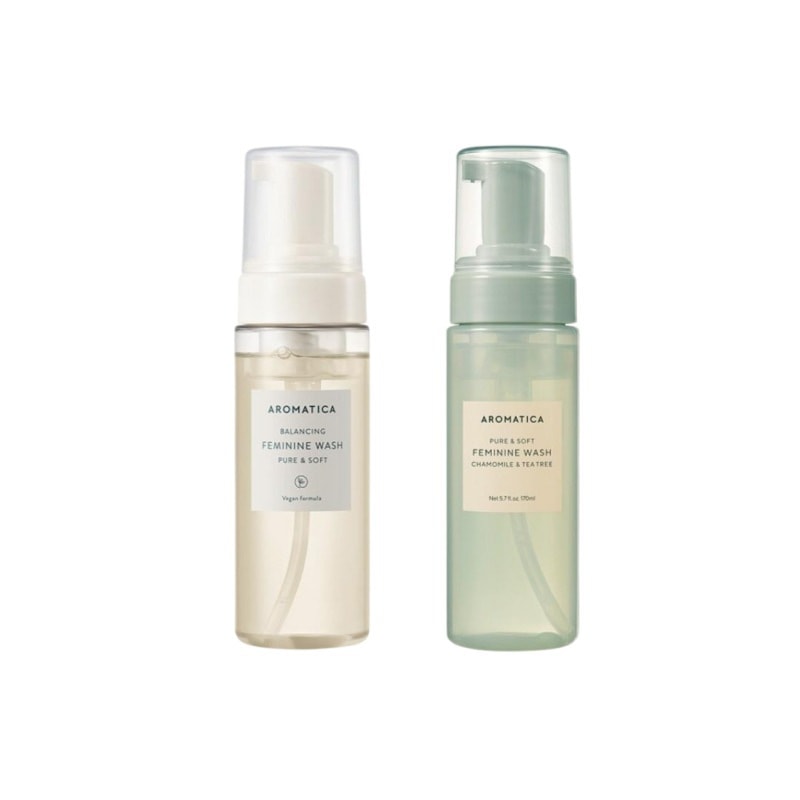 [1+1]ピュアアンドソフト 女性清潔剤 ピュア&ソフト170ml+カモミール&ティーツリー170ml