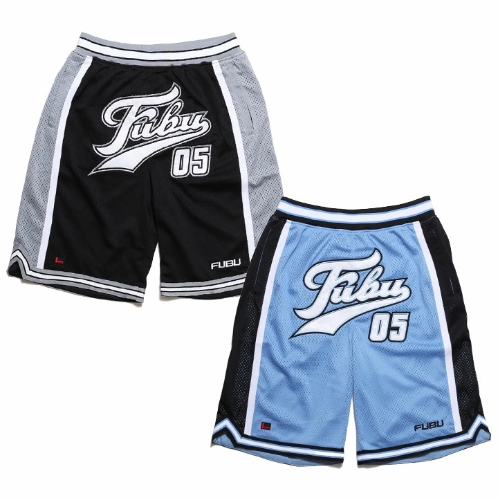 FUBU ハーフパンツ バスパン 半ズボン 短パン メンズ 春夏用 全2色 大きいサイズ フブ ジャージ パンツ トラックパンツ ショートパンツ 切り替え バイカラー