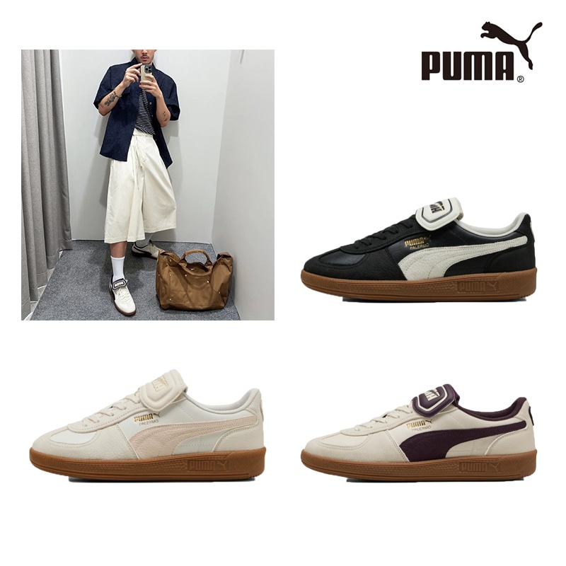 PALERMO PREMIUM 401744 パレルモ スニーカー レディース メンズ 紐 シューレース ブラック ホワイト ランニングシューズ シュータン 韓国 レザー メッシュ 人気 おしゃれ