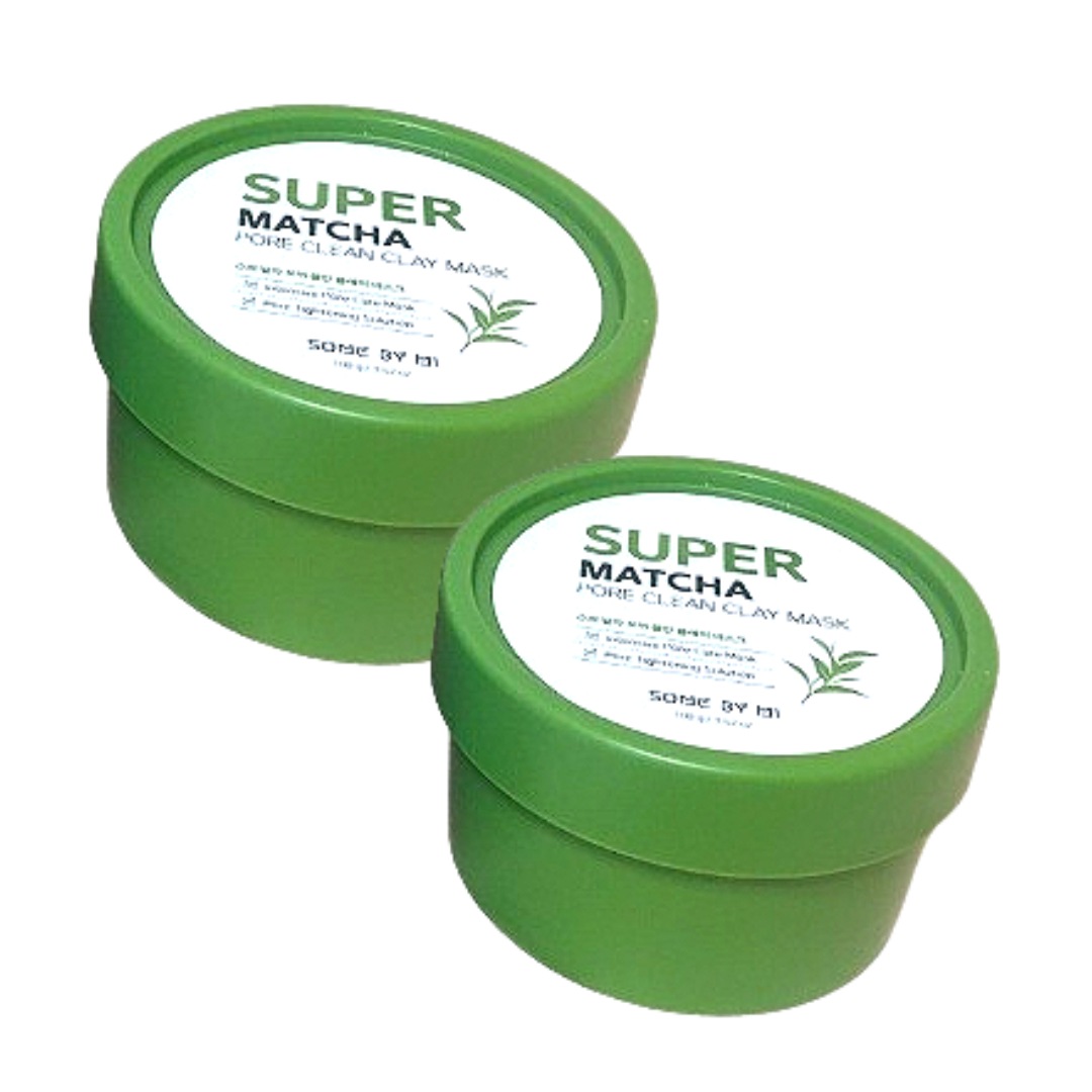 [1+1]スーパー抹茶フォア クリーンクレイマスク 100g 毛穴ケア 洗い流すパック 角質皮脂汚れ吸着 韓国コスメ