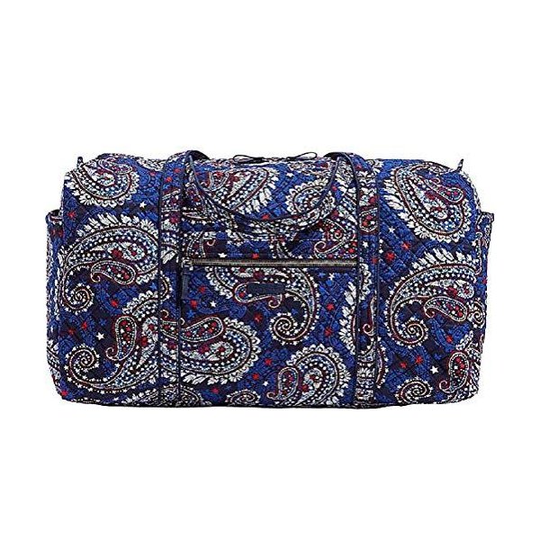 Vera Bradley Iconic Large Travel Duffel Fireworks Paisley One Size 並行輸入品