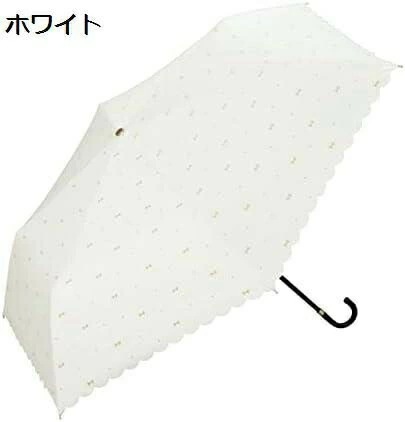 日傘 遮光ジェムリボン ミニ オフ 50cm 完全遮光 UVカット100% 晴雨兼用 レディース メンズ 折りたたみ傘