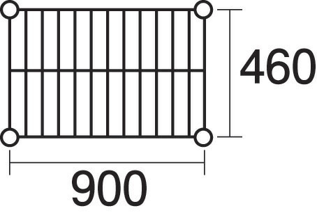 本間冬治工業 304耐冷仕様弁慶ステンレスシェルフ 棚 奥行460x幅900mm 耐冷-460-900