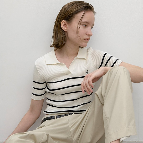 (T-6871)ESSENTIAL JANE STRIPE KNIT