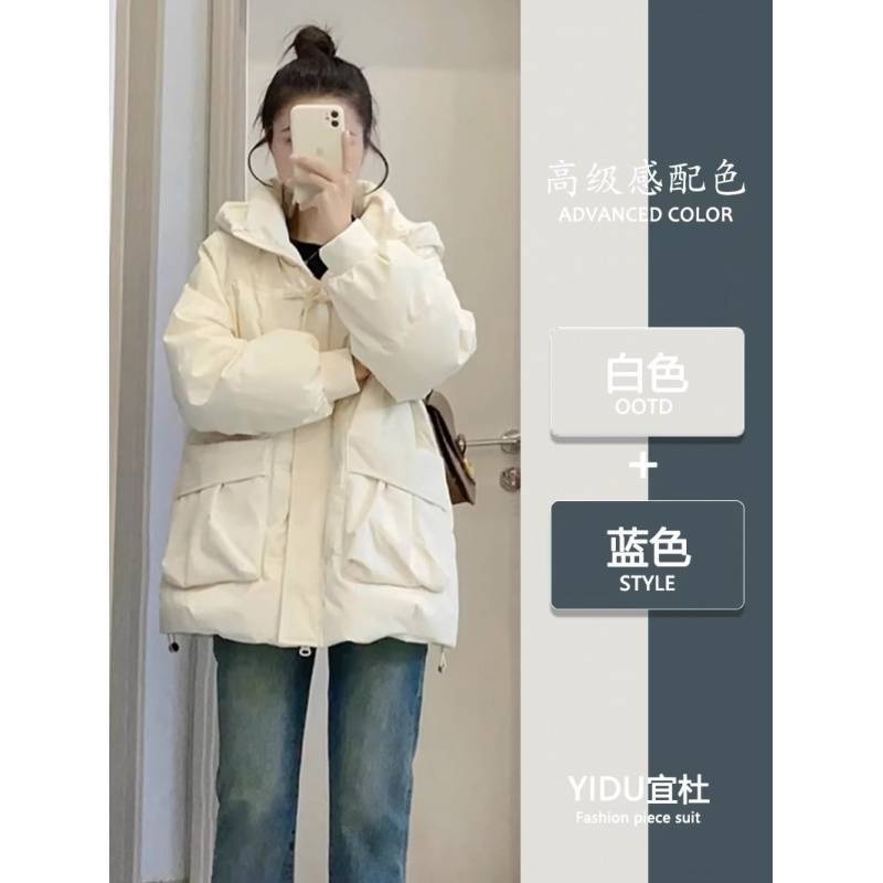 11 デザインは秋と冬の女性のための綿のジャケットを非常に見栄えの良い綿ジャケットに感じます r n1001-beige r n2