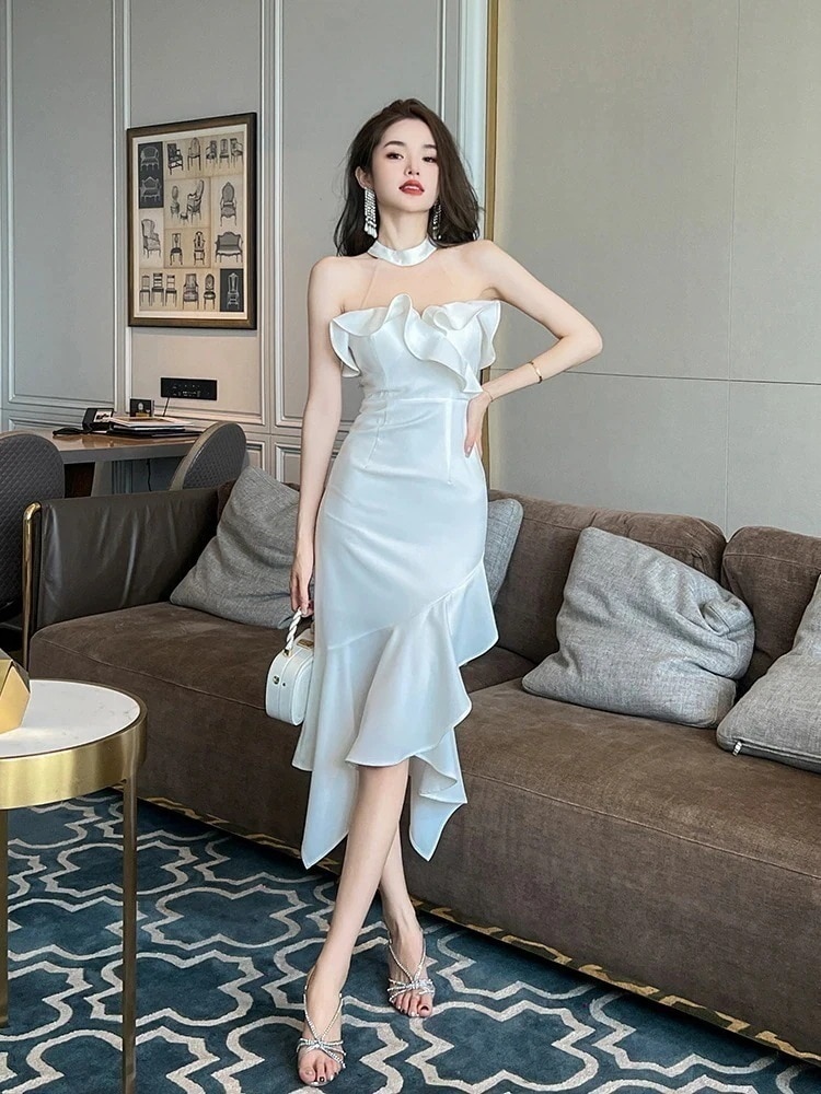 パーティードレスワンピース フォーマル パーティー キャバドレス 大人 チャイナドレス 同窓会 披露宴 結婚式 演奏会 ウェディング 成人式 OL 正式 結婚式 お呼ばれ 二次会ドレス 花嫁