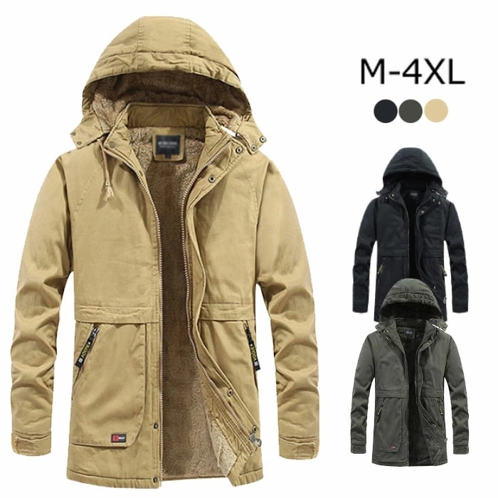 ジャケット メンズ 秋冬 厚手 裏起毛 防寒 防風 アウター コート ブルゾン フード付き 高級感 3XL 4XL 大きいサイズ 上品 防寒 秋冬服 ファスナーポケット 裏起毛 秋服 冬服 大人用 普