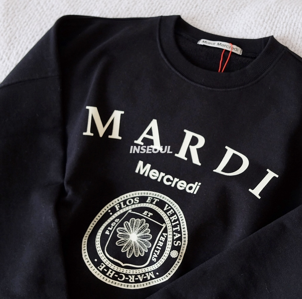 Qoo10 Mardi Mercredi SWEATSHIRT UNIV ロゴ 長