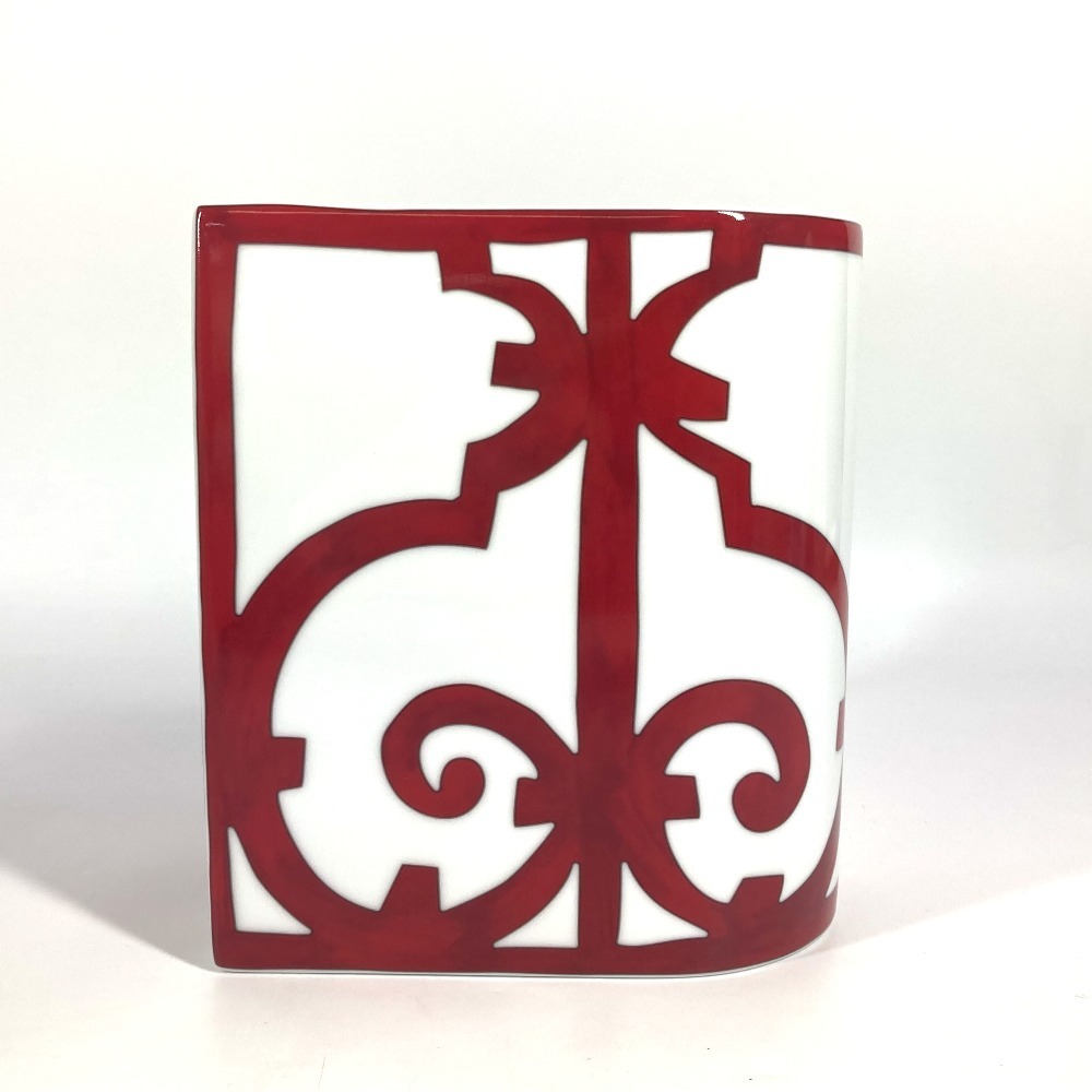 花瓶 ガダルキヴィール フラワーベース インテリア 陶器 レッド