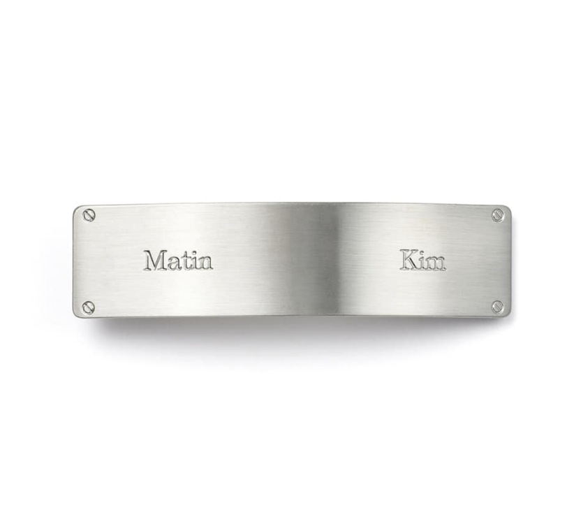 MATIN SIGNATURE HAIR CLIP IN SILVER