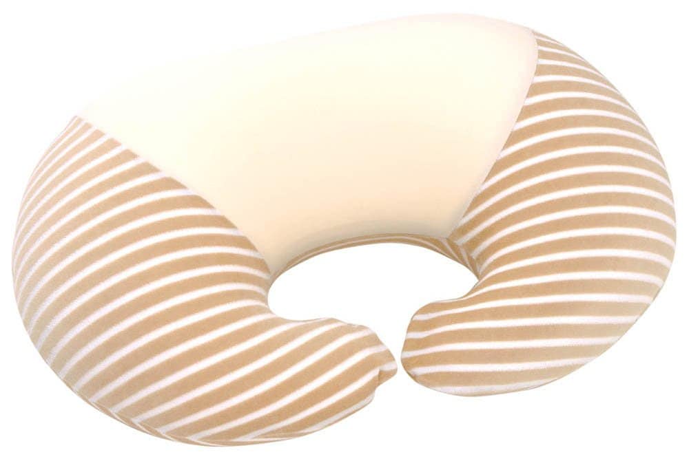 MOGU(モグ) ママ マルチウエスト クッション 日本製 身体が求めるビーズクッション へたりにくい パウダービーズ使用 中型(約67x48x19cm) ベージュ カバー付き カバー洗濯可 肌にやさ