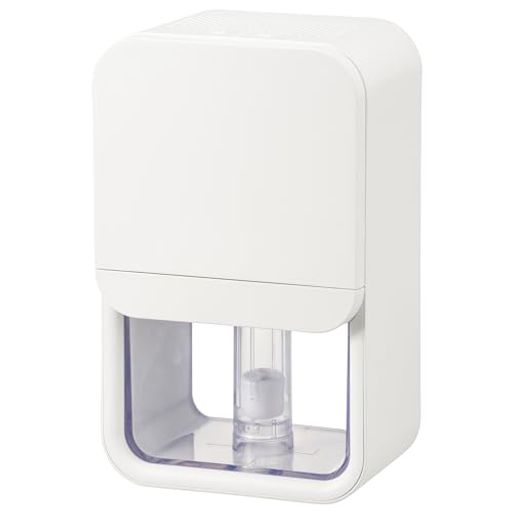 オーム(OHM) 除湿機 除湿器 小型 コンパクト ペルチェ式 湿気取り 省エネ 【霜取り機能&ナイトランプ付き】 湿気 梅雨対策 ライト付き タンク容量800ML AC電源 ホワイト DH-100-