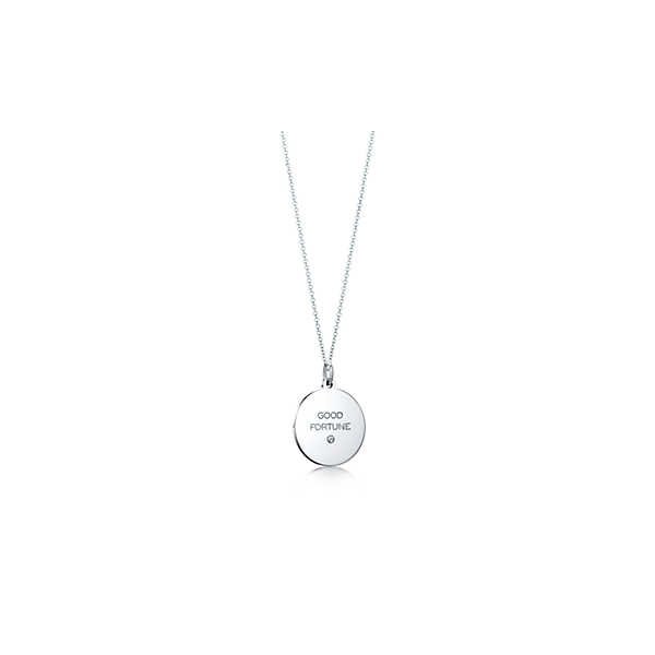 ティファニー TIFFANY ネックレス スターリングシルバー ダイヤモンド ラウンド Good Fortune チェーン61cm