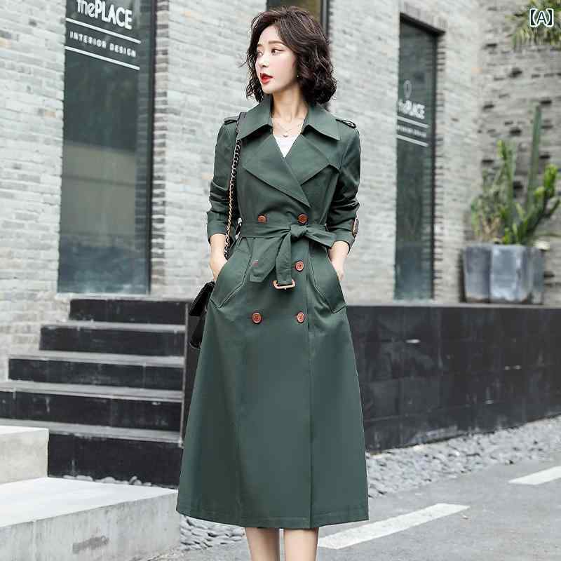 レディース 春秋 トレンチコート アウター 上品 おしゃれ きれいめ 韓国 フォーマル お呼ばれ 仕事 ビジネス 通勤 通学 衣装 ディナー デート
