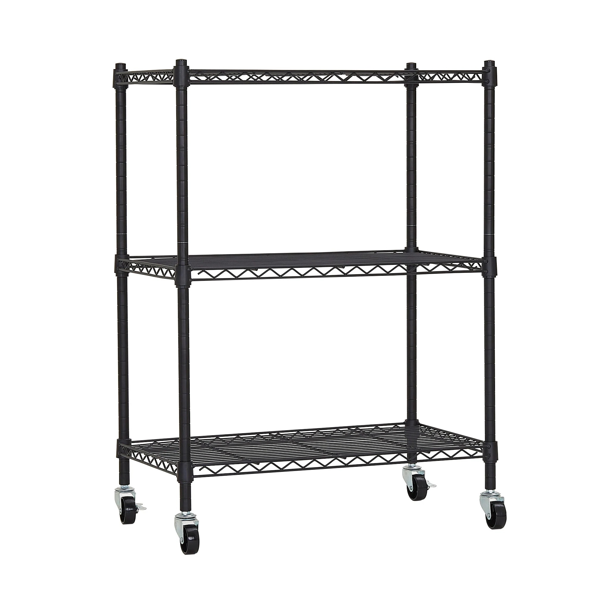 スチールラック 収納棚 ラック 3/4/5段 各棚板耐荷重50KG キャスター付き 棚 メタルラック キッチンラック 防錆加工 業務用 リビング/玄関/キッチン シェルフ