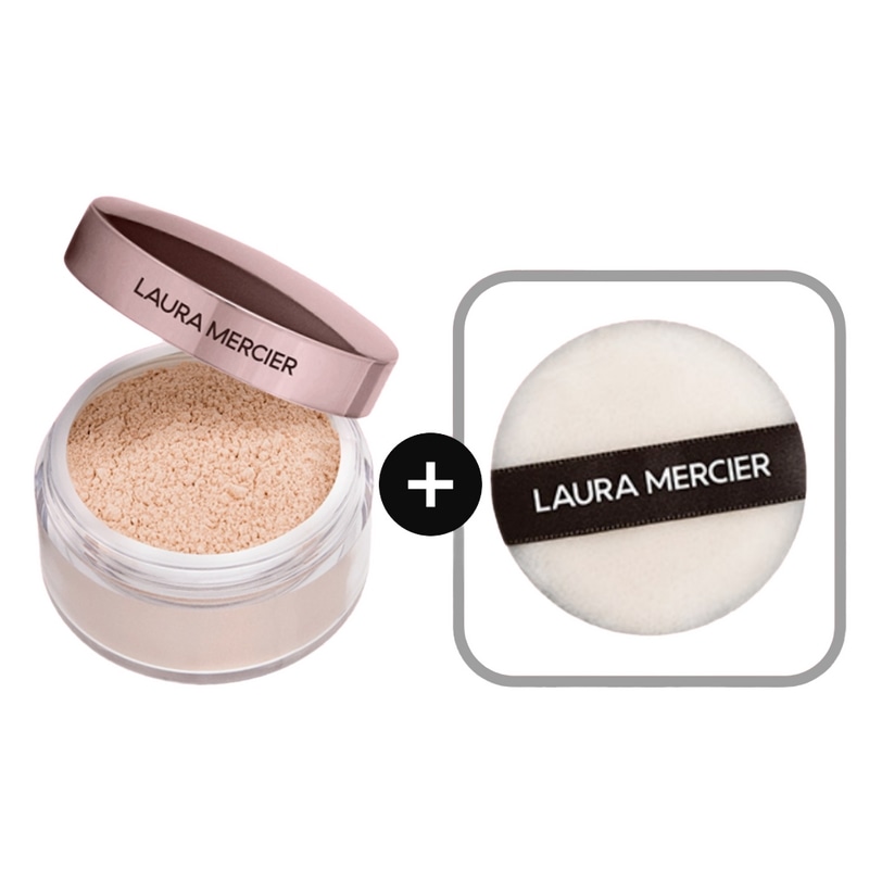 [国内百貨店]ロラメルシエトランスルーセントルースセッティングパウダートーンアップ - ローズセット/ショッピングバッグ