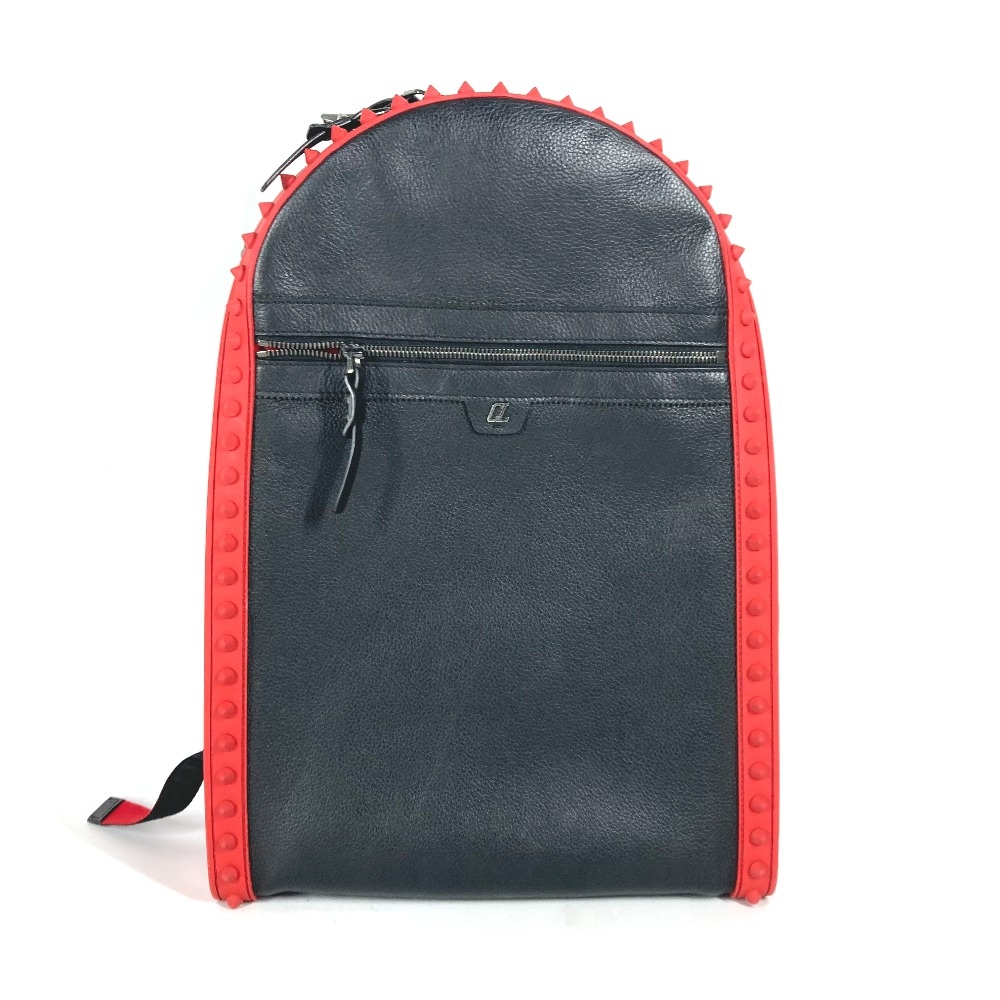 リュックサック Backparis バックパリス ラバーソール カバン バックパック レザー ブラック