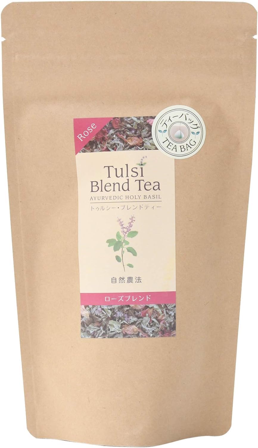 うちうみハーブ園 自然農法 Tulsi Blend Tea トゥルシー・ブレンドティー ローズブレンド【ティーバッグ】 1.2g×24個×2