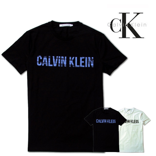 本物保証 CKJ 半袖 クルーネック ロゴプリント Tシャツ 2カラー展開 メンズ 並行輸入品