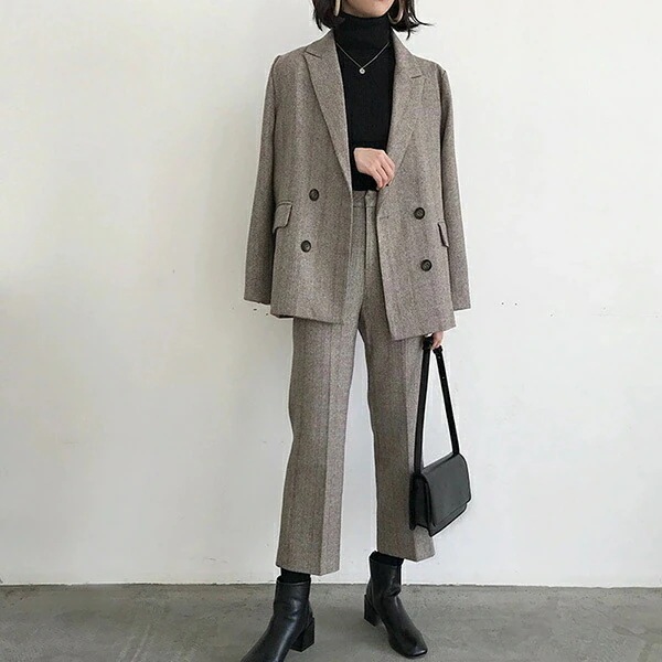 スーツ レディース パンツスーツ セットアップ ジャケット パンツ 2点セットレディースファッション スーツ セットアップ パンツスーツ