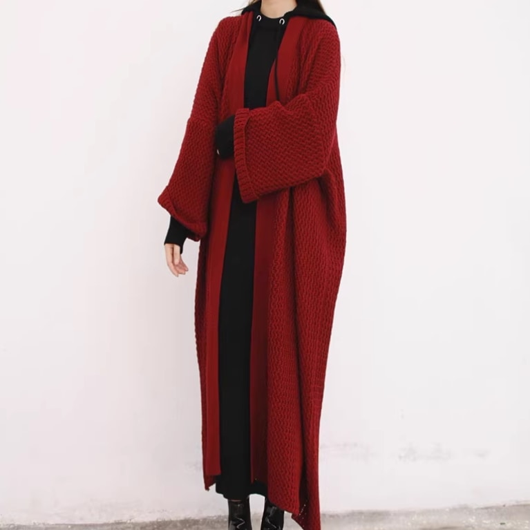 レディース ニット セーター カーディガン アウター 上着 ロングニットカーディガン ロング 長袖 襟なし ワイド 伸縮性 かわいい 大人可愛い きれいめ シンプル カジュアル 上品 おしゃれ