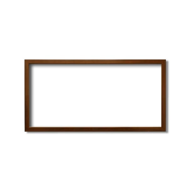 ( 長方形額 ) 横長額 600×300mm ブラウン 厚みのある作品収納可納 厚み19mmまで 縦横兼用 額 額縁 フレーム