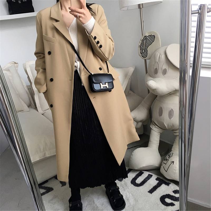 チェスターコート ダブルブレスト アウター レディース 長袖 秋 ホワイト カーキ ブラック 千鳥柄 4色展開 襟付き 前開き 休日 お出かけ コーデ 普段使い OL 通勤 着回し ファッション おし