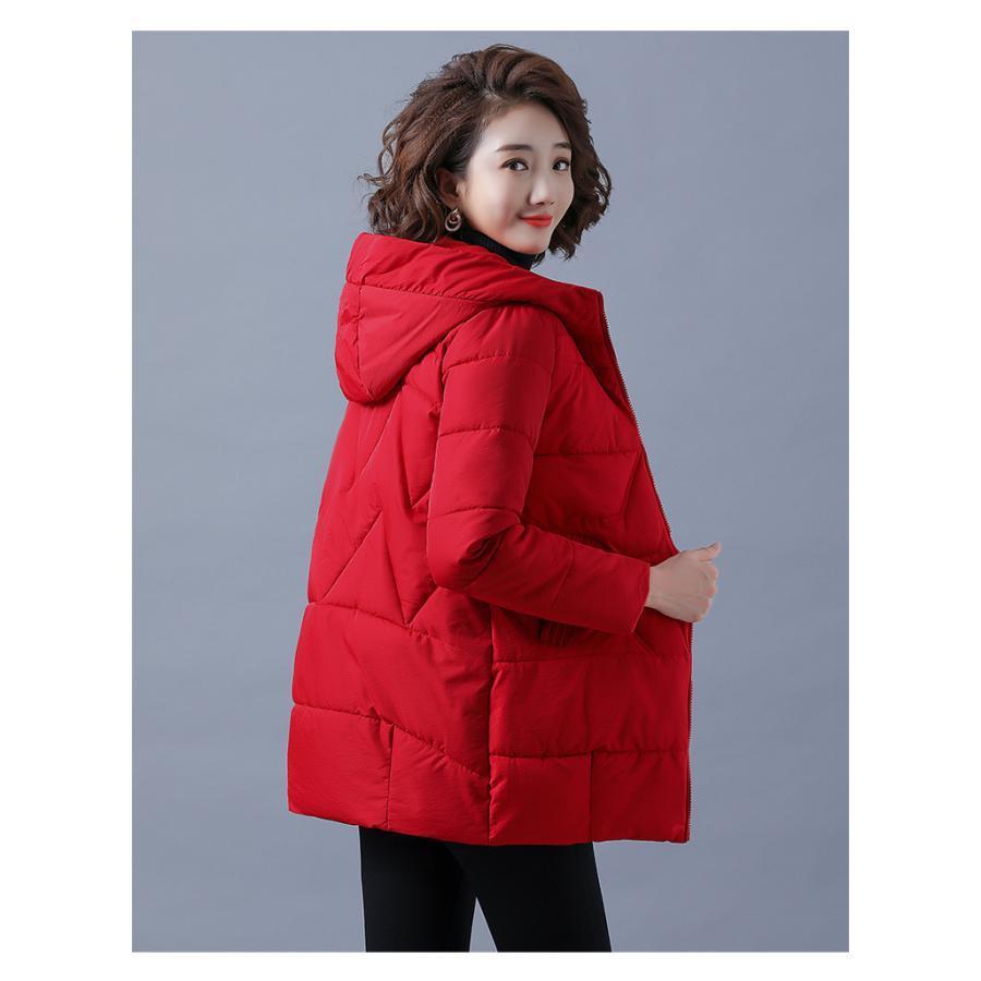 中綿コート レディース 中綿ダウンコート 中綿ジャケット ロング丈 秋冬 アウター パーカー フード付き 防寒 暖かい