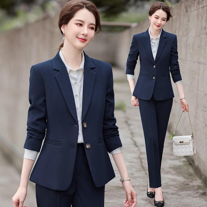 レディース スーツ ジャケット パンツ シャツ セットアップ おしゃれ ファッション 長袖 春秋 スリム 大学生 リクルート スタイリッシュ ビジネス 大きいサイズ