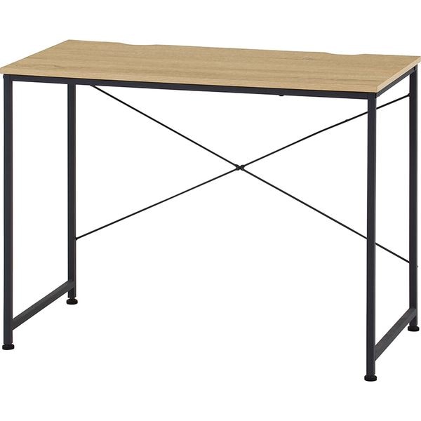 パソコンデスク ワークデスク 約幅95cm ナチュラル 組立品 リビング ダイニング 子供部屋 在宅ワーク テレワーク