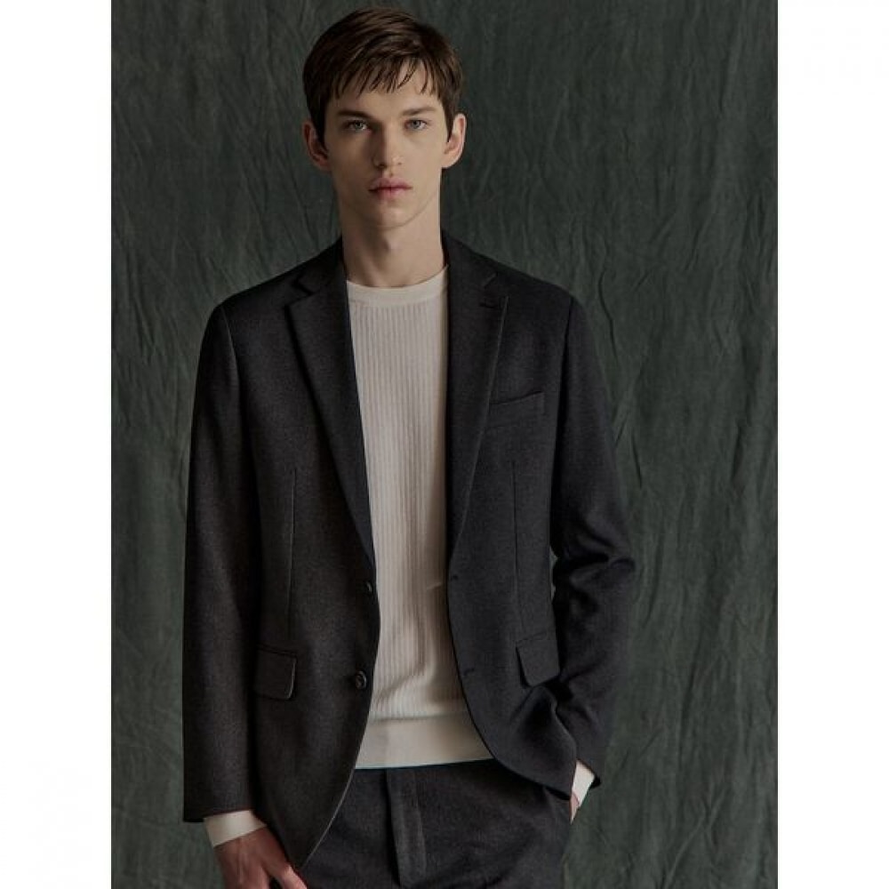 [ギャラクシーライフスタイル] ウールテクスチャードラウンドセーターアイボリー（GC4851E010）