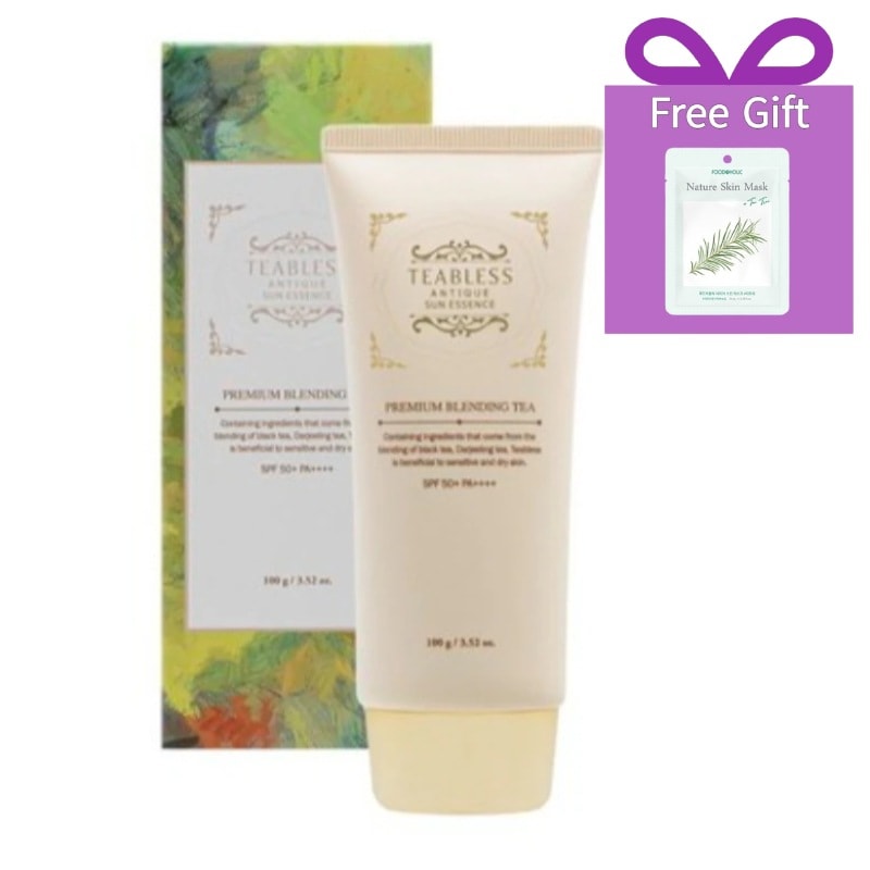 ヴィーガン アンティーク サンエッセンス 100g イギリス ホワイトティー+ハーブティー ブレンド+Free Gift (マスクパック)