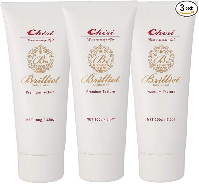 3個セット！ Cheri シェリ バスト ヒップ ケアクリーム デコルテ リンパ マッサージ ボルフィリン 育乳