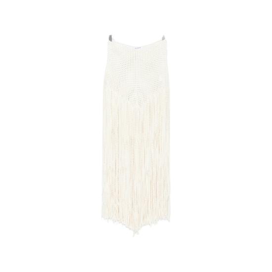 ALAIA Women Straight Pants AA9P1353K181C 054 NEUTRALS