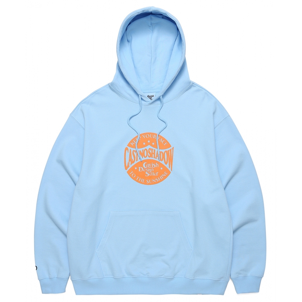 キャヴィッシュ スタンプロゴ フーディー ブルー(CV2CFUM416A)