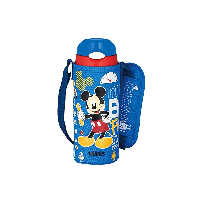 サーモス 水筒 真空断熱ストローボトル 400ml ミッキー ブルーレッド 保冷専用 FHL-402FDS BL-R