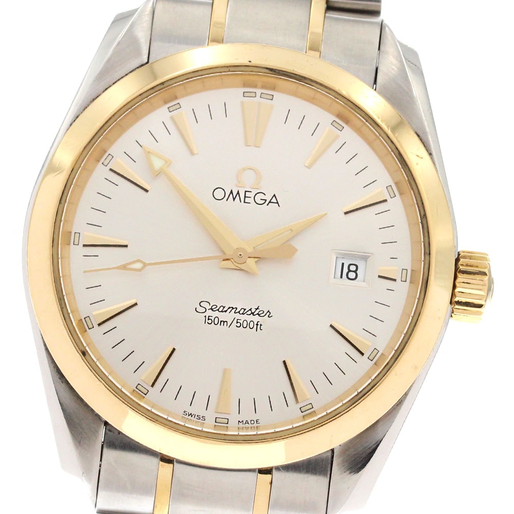 オメガ OMEGA 2318.30 シーマスター アクアテラ デイト クォーツ ボーイズ 保証書付き_880949【中古】 148,950円