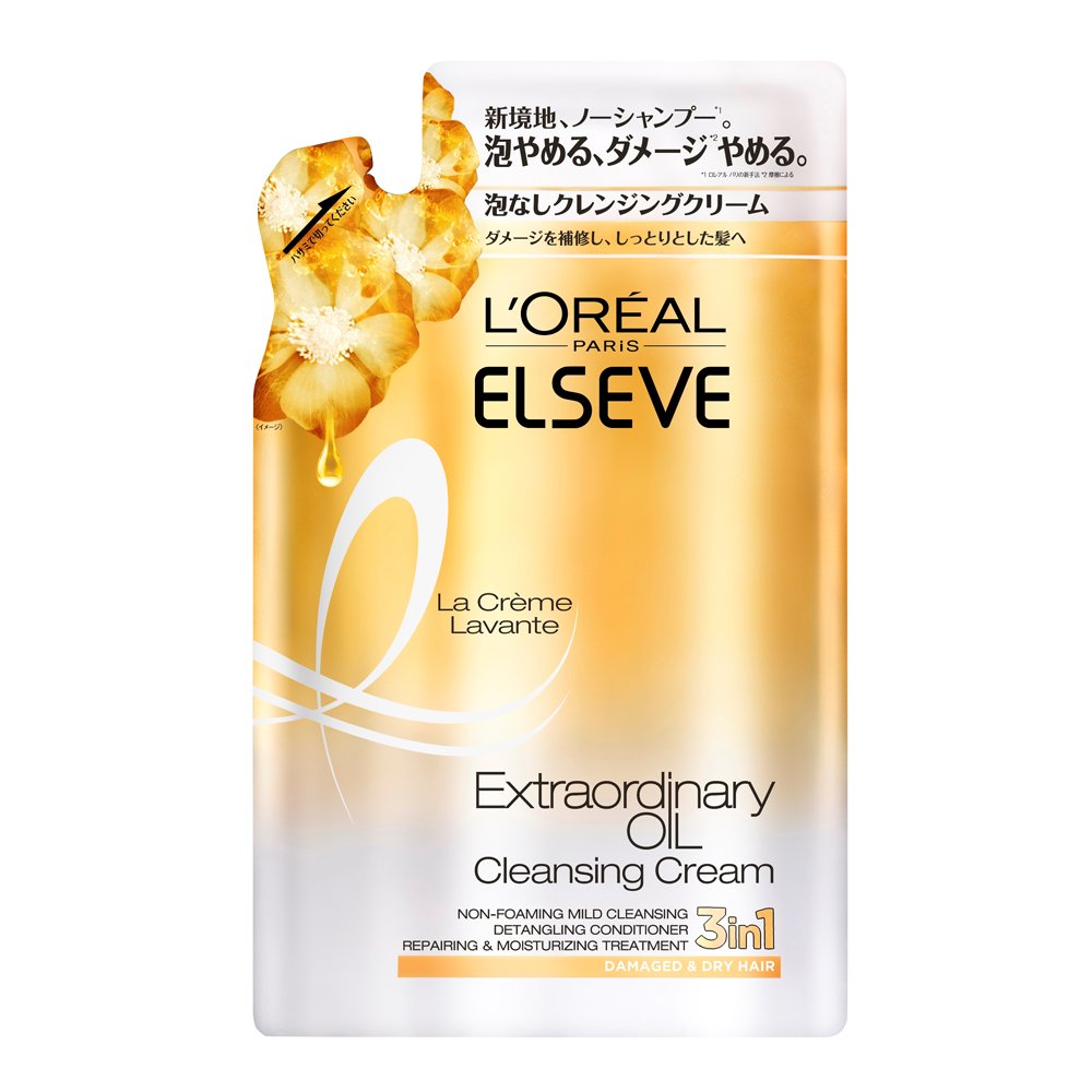 ロレアル パリ エルセーヴ ノーシャンプー エクストラオーディナリー オイル ラ クレム ラヴォン しっとり 詰め替え 380g