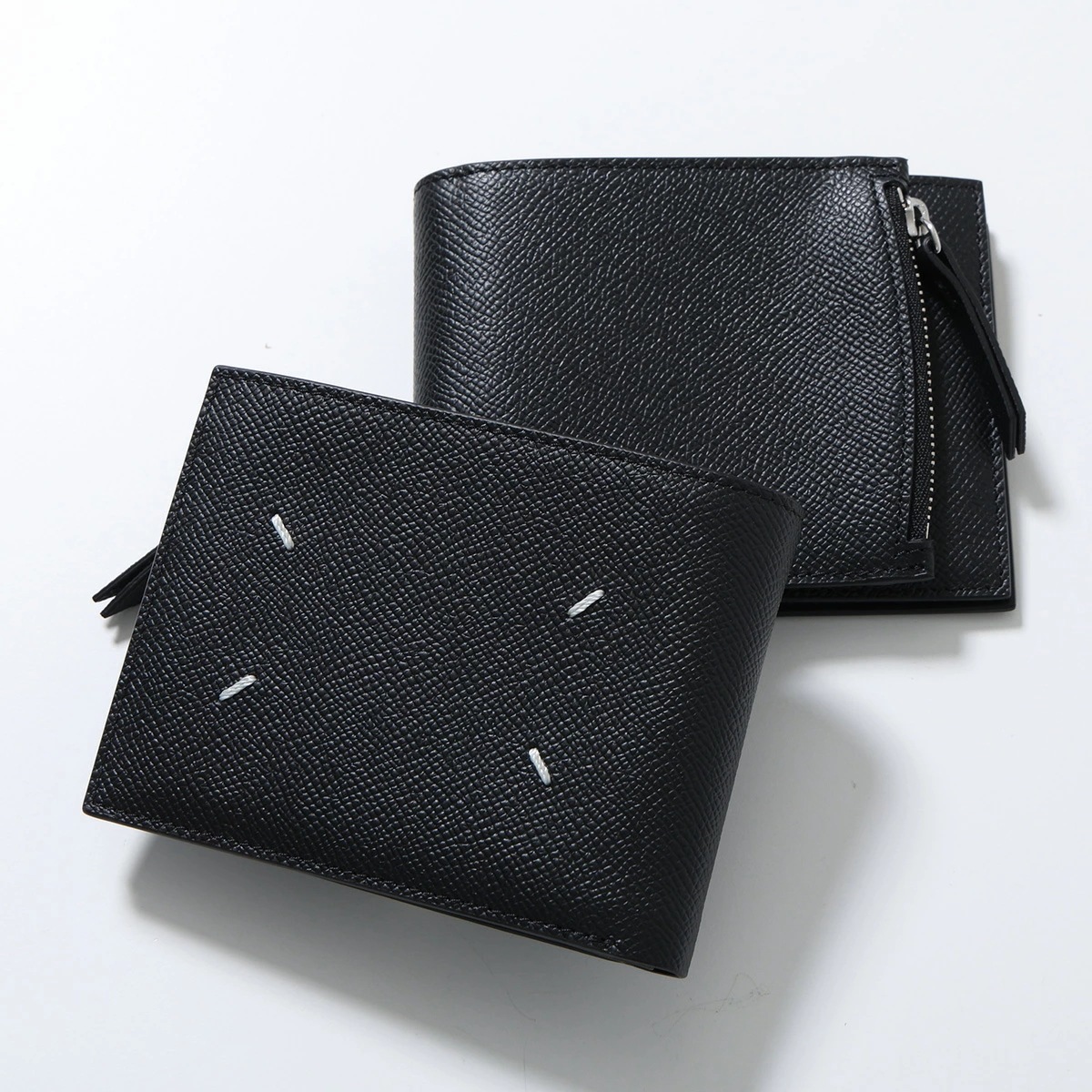 MAISON MARGIELA メゾンマルジェラ 二つ折り財布 SA1UI0019 P4745 メンズ レザー フラップ 小銭入れあり ミニ財布 T8013 SA1UI0019P4745T8013